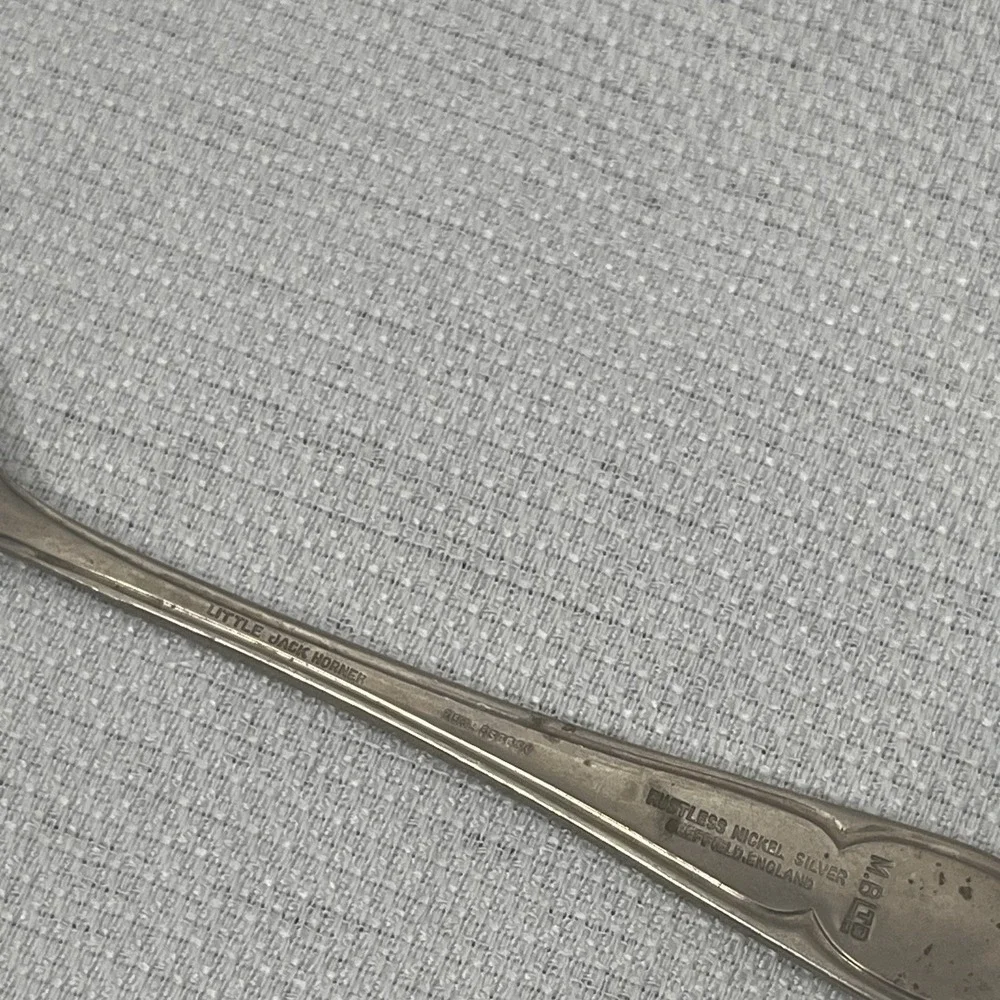Vintage Little Jack Horner Rustless Nickel Silver Sheffield England Fork M.B.LTD